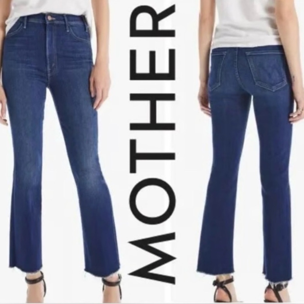 MOTHER The Hustler Ankle Fray High Rise Stretch Jean Like New 30
